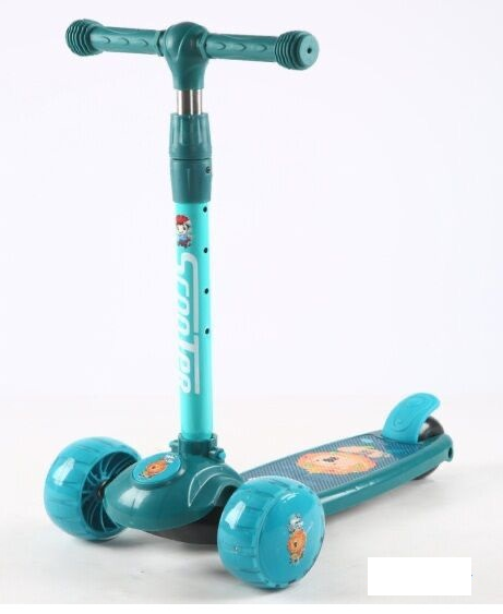 Adjustable Height Kids 3 Wheels Scooter