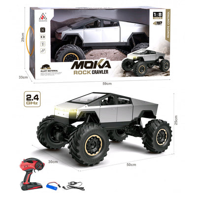 1:8 RC Alloy Tesla Pickup Rock Crawler Truck