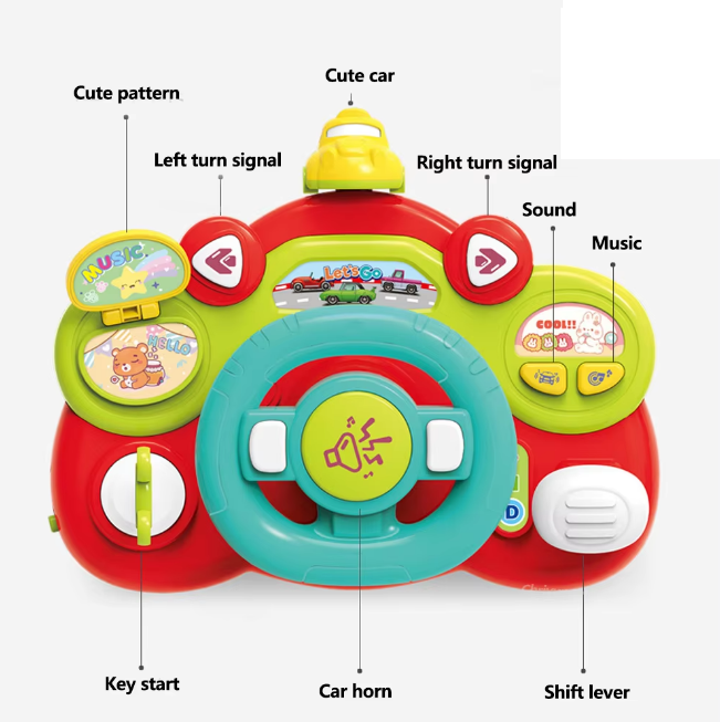 Multi-functional Activity Musical Steering Wheel