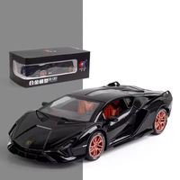 1:24 Diecast Lamborghini Sian FKP37 Model Car With Smoke