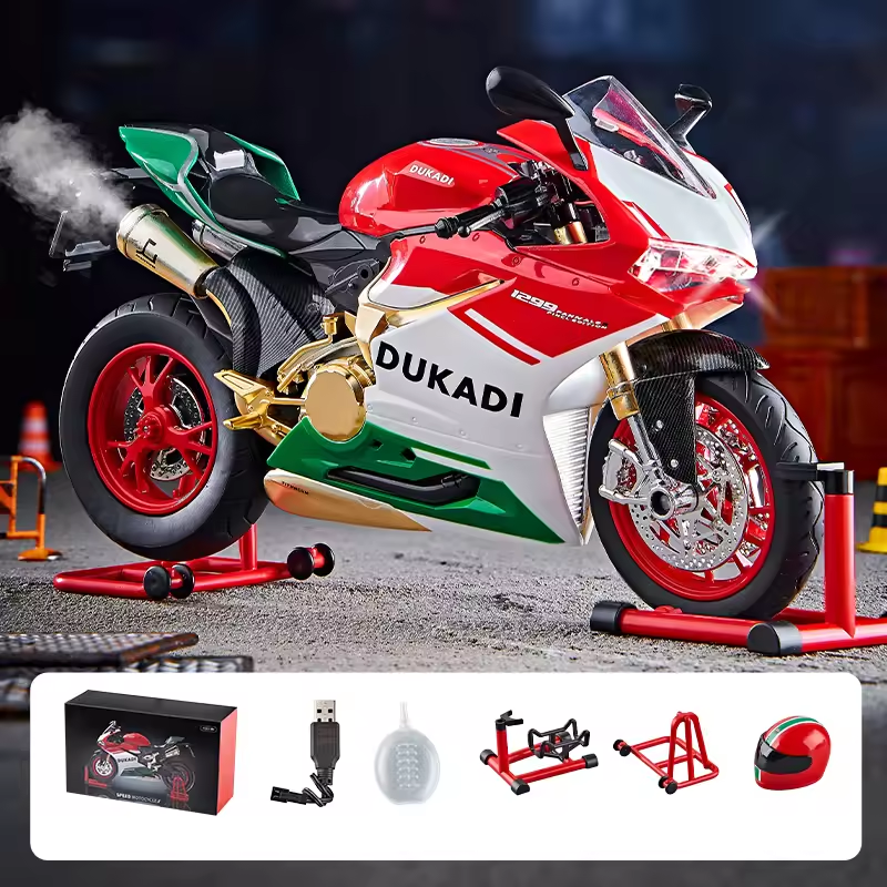 1:9 Diecast Ducati Bootable Spray Bike