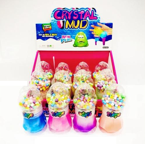 Mini Unicorn Snowflake Crystal Slime Mud Bottle - 1Pc