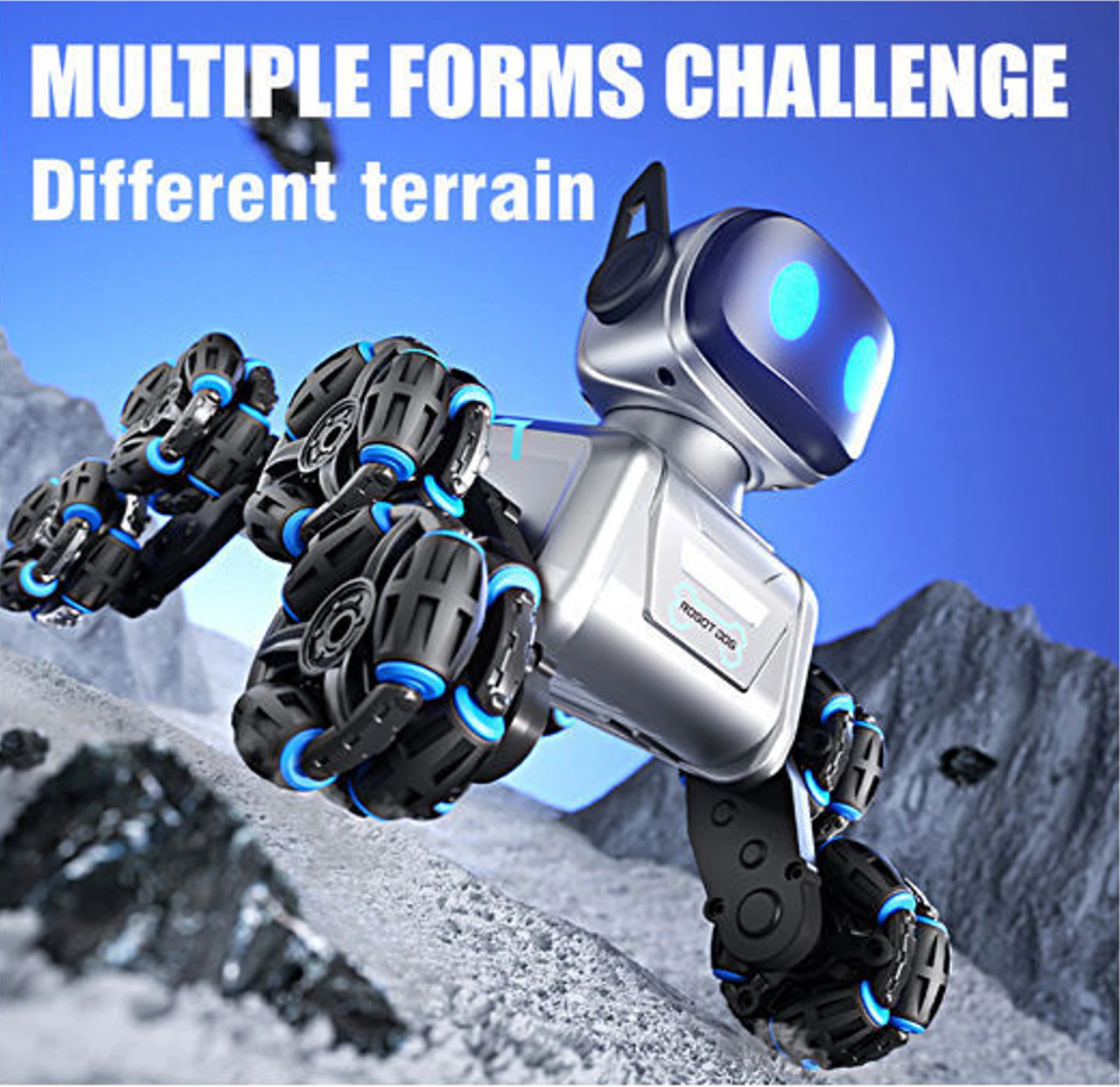 2.4GHz Remote Controlled Stunt Robot Dog With Smoke