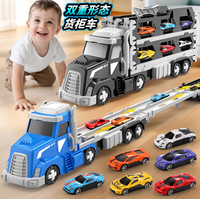 2in1 Kids Ejection Foldable Truck Track Set - 2Pcs Cars