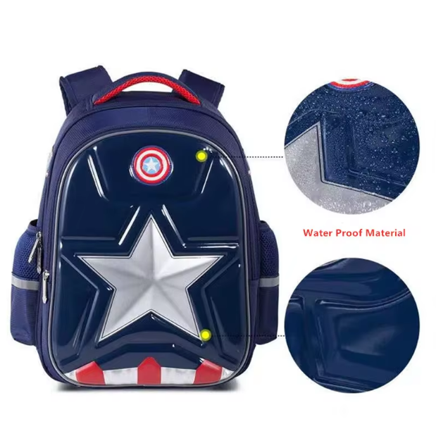 14* Inches Premium Captain America School Bag