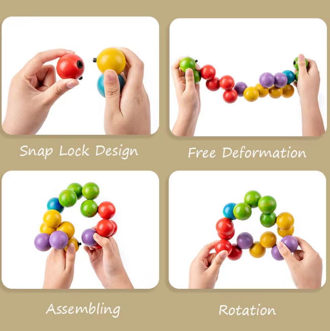 Montessori Rainbow Twisting Magic Puzzle Balls