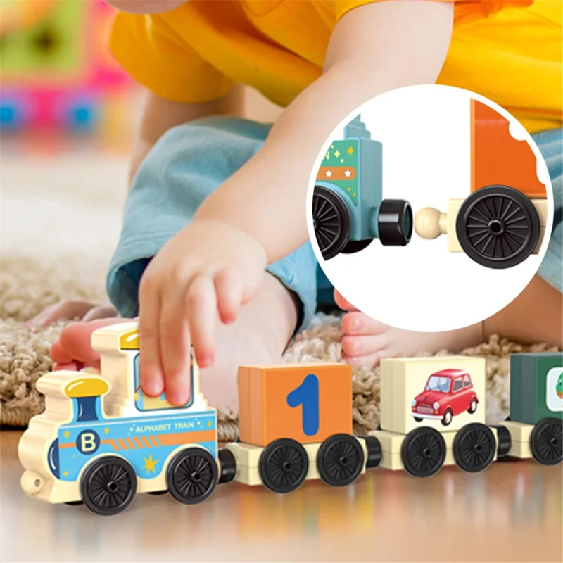 16Pcs Kids Fun Digital Number Train