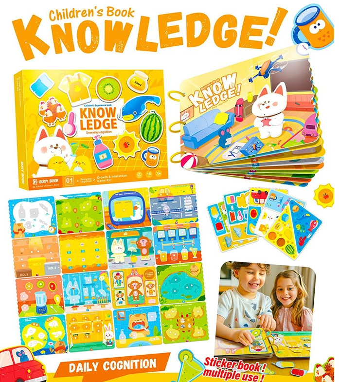 16in1 Montessori Everyday Cognition Themed Busy Book