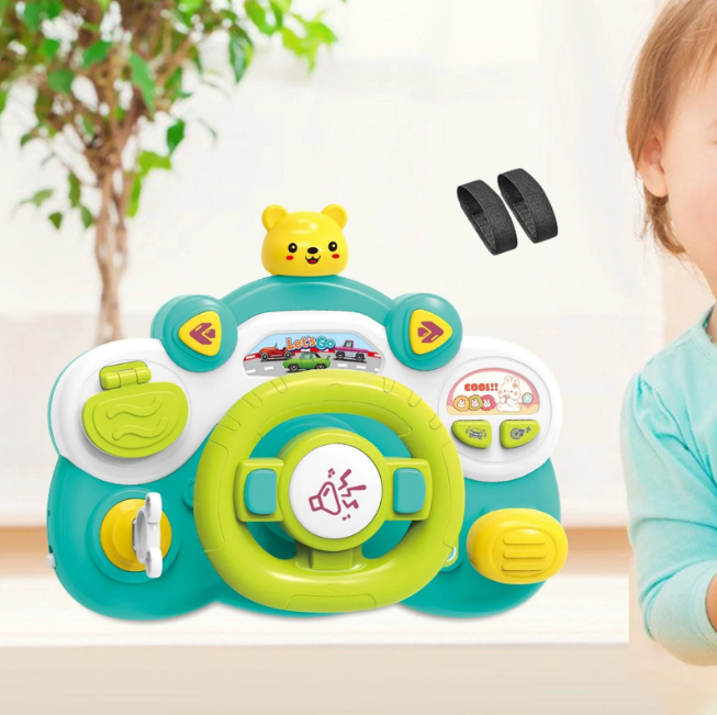 Multi-functional Kids Cute Musical Steering Wheel