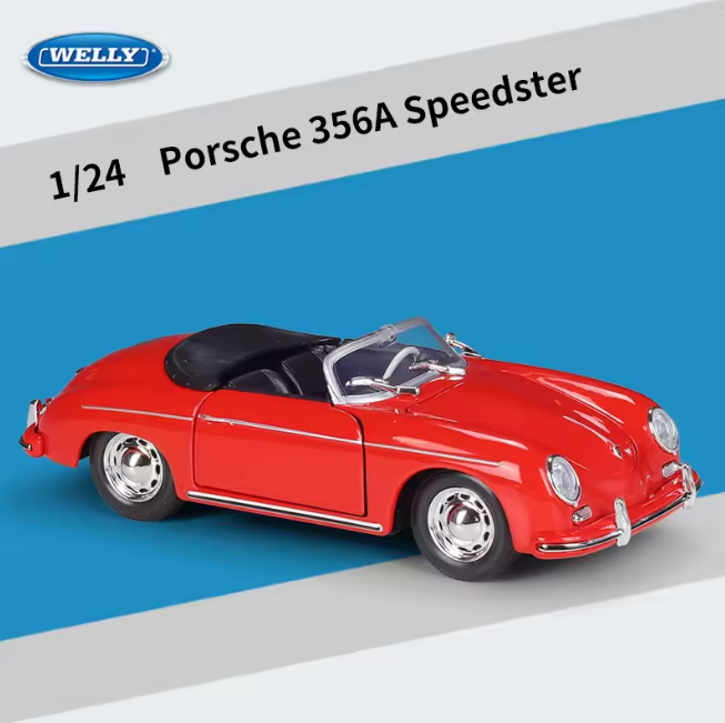 Welly 1:24 Diecast Porsche 356A Speedster Model Car