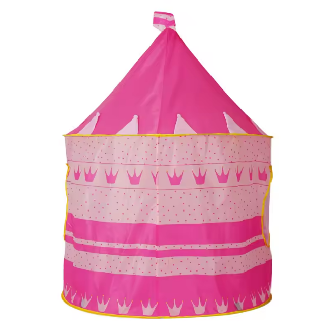 Portable Cubby Tent House For Kids - Pink