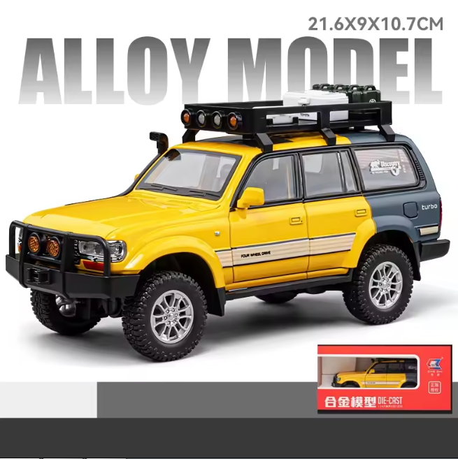 1:24 Diecast Land Cruiser LC80 Model Car