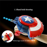 Rechargeable Captain America Double Shooting Shield