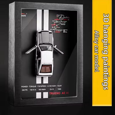 1:32 Diecast Trueno AE86 3D Frame Model Car