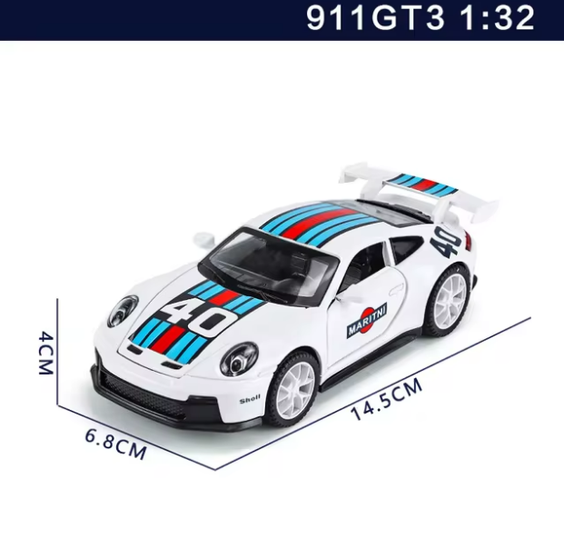 1:32 Diecast Printed Model Car With Light & Sound - Assortment