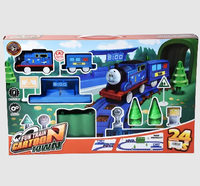 24Pcs DIY Battery Operated Thomas Train Track Set