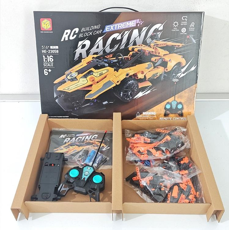DIY 516Pcs RC 1:16 Sports Racing Building Blocks Model