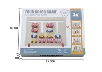Wooden Four Color Animal Logic Game