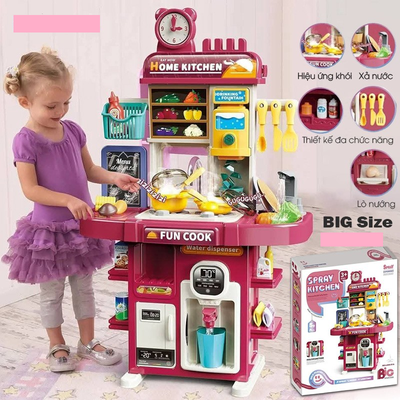 50Pcs Kids Pretend Play Spray Kitchen Set