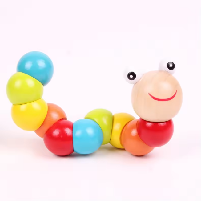 Wooden Insect Caterpillar Toy