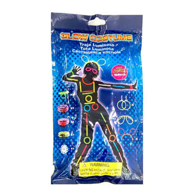 158Pcs Night Glow Sticks - Glow Costume Kit