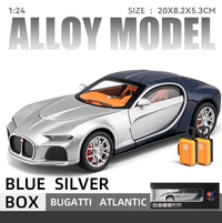 1:24 Diecast Bugatti Atlantic Model Car