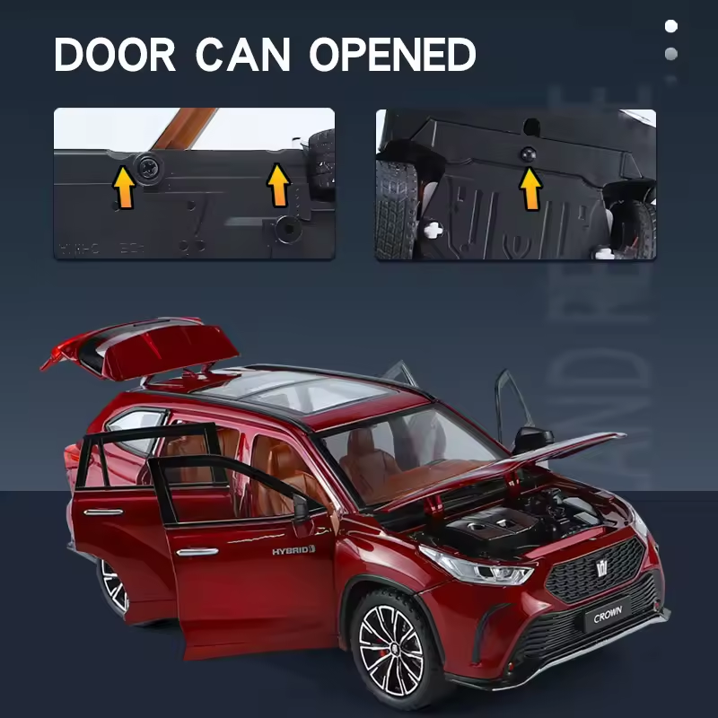 1:24 Diecast Toyota Crown Model With Acrylic Box