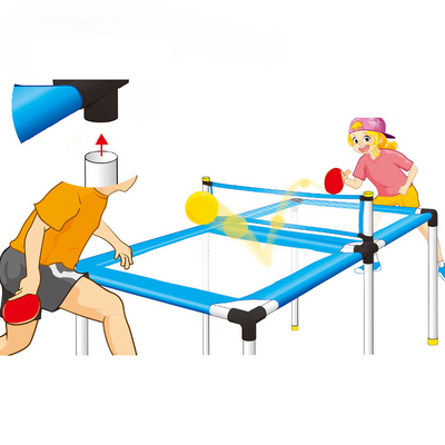 Portable Paddles Ping Pong Table Top Game