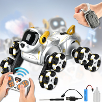 Remote & Watch Control Stunt Spray 8-Wheels Robot Dog