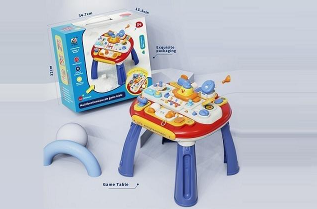 Multi-functional Toddlers Puzzle Activity Table