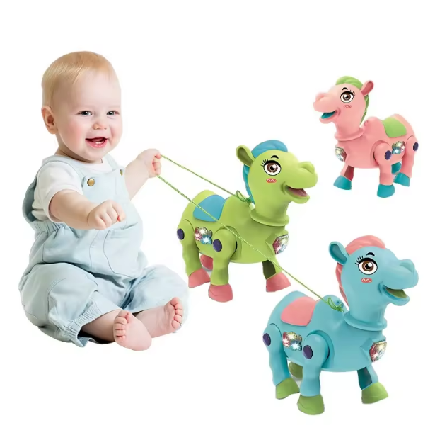 Battery Operated Cute Camel Pet Toy With Light & Music