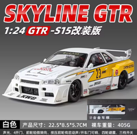 1:24 Diecast Nissan Skyline GTR-R34 S15 Model Car