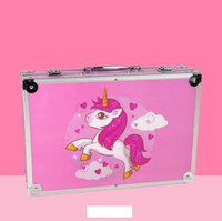 145Pcs Premium Unicorn Themed Kids Painting Kit Briefcase