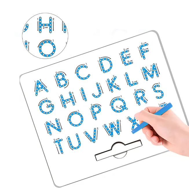 275Pcs Ball Pops English Alphabet Learning Drawing Board
