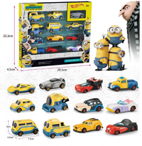 12Pcs Diecast Minions Character Cars Set