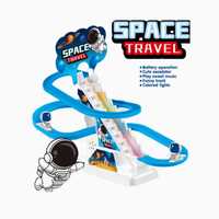 Electric Astronaut Slide Racing Track Set With Lights & Music