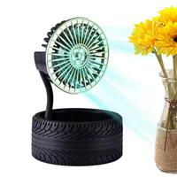 Rechargeable Silicon Tire Design Flexible Fan