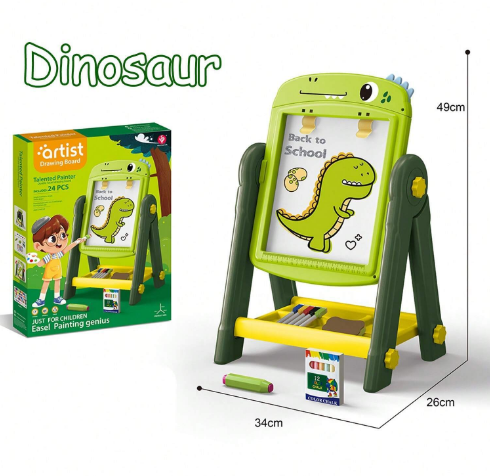 Talented Painter Double-Sided Dinosaur Drawing Board