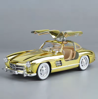 1:24 Diecast Classic Benz 300SL Crystal Color Model Car