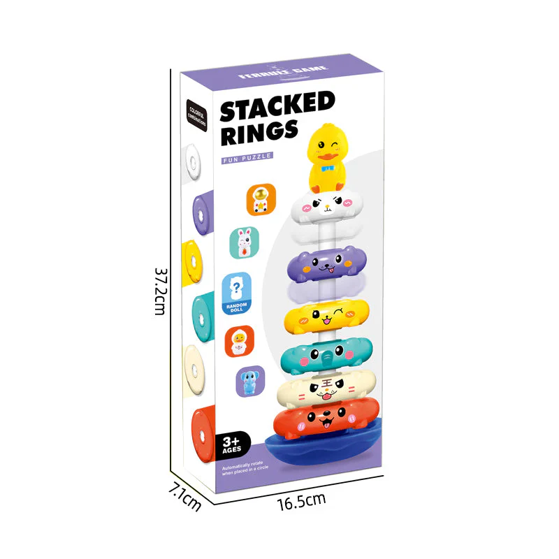 Kids Stacked Rings Fun Puzzle Toy