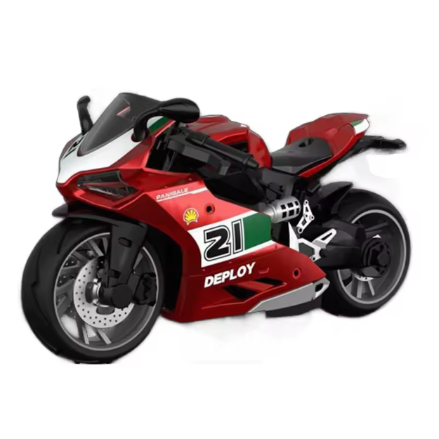 1:14 Diecast Pullback Heavy Model Bike - Assortment