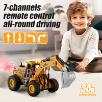 2.4GHz RC Excavator With Light & Spray