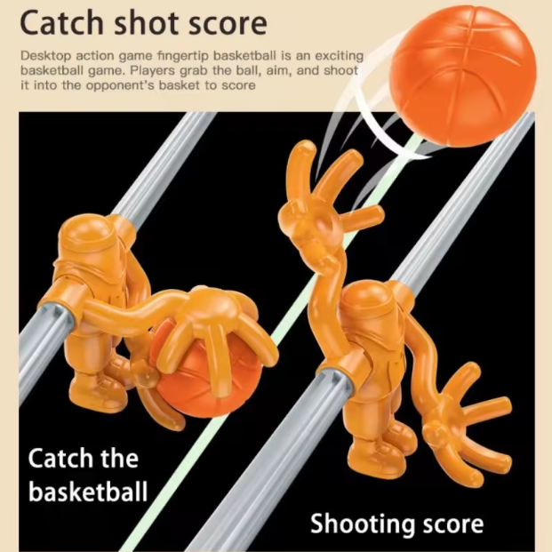 2 Players Basket Ball Finger Shooting Table Top Game