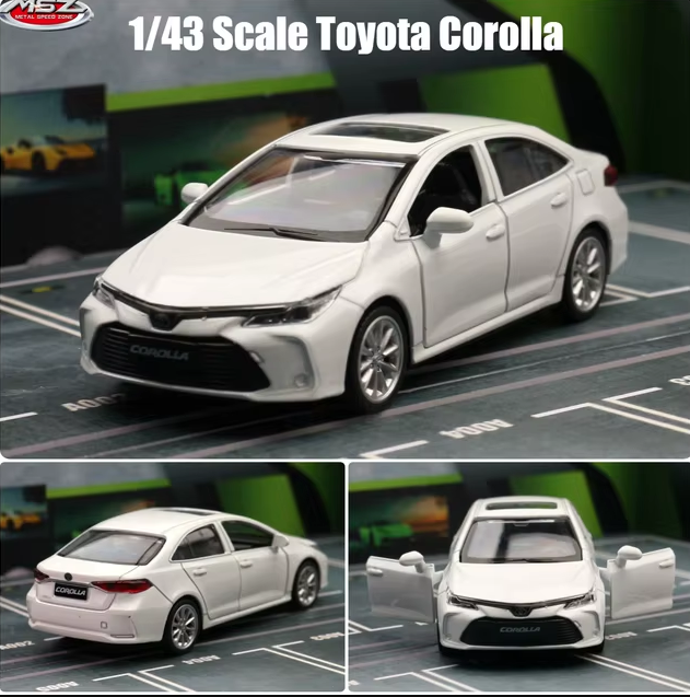 1:43 Diecast Toyota Corolla Hybrid Licensed Model
