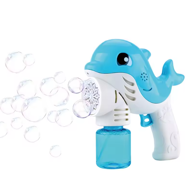 Cute Dolphin Colorful bubble Gun