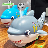 Electric Musical Ball Blowing Shark With Lights