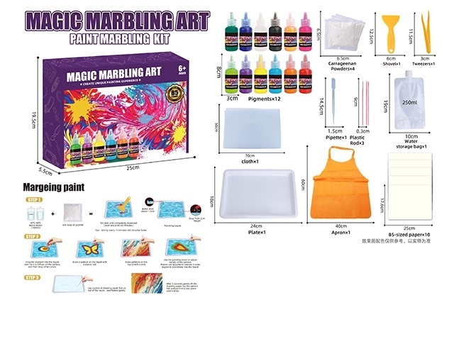 DIY Kids Magic Marbling Paint Art Kit