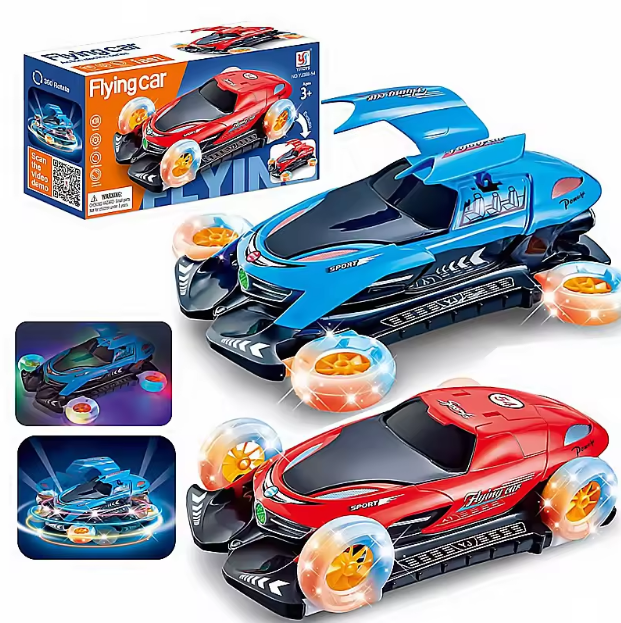 Electric Action Flying Car With Light & Sound