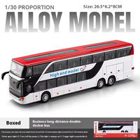 1:30 Diecast Double Decker Bus Model