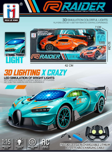 1:16 RC Bugatti 3D Lighting Racing Car